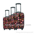 PC+ABS red I love you imprint panel abs trolley bags